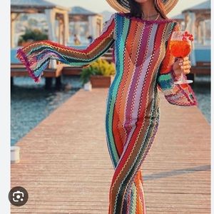 Colorful Lamperos Atelier lace dress